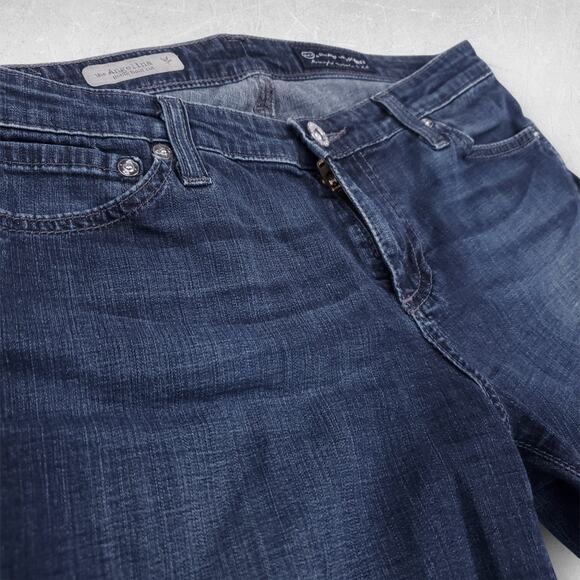 AG Jeans Women 28R Blue Angelina Petite Boot Stretch Y2K Western Cowgirl Chic - Picture 9 of 11